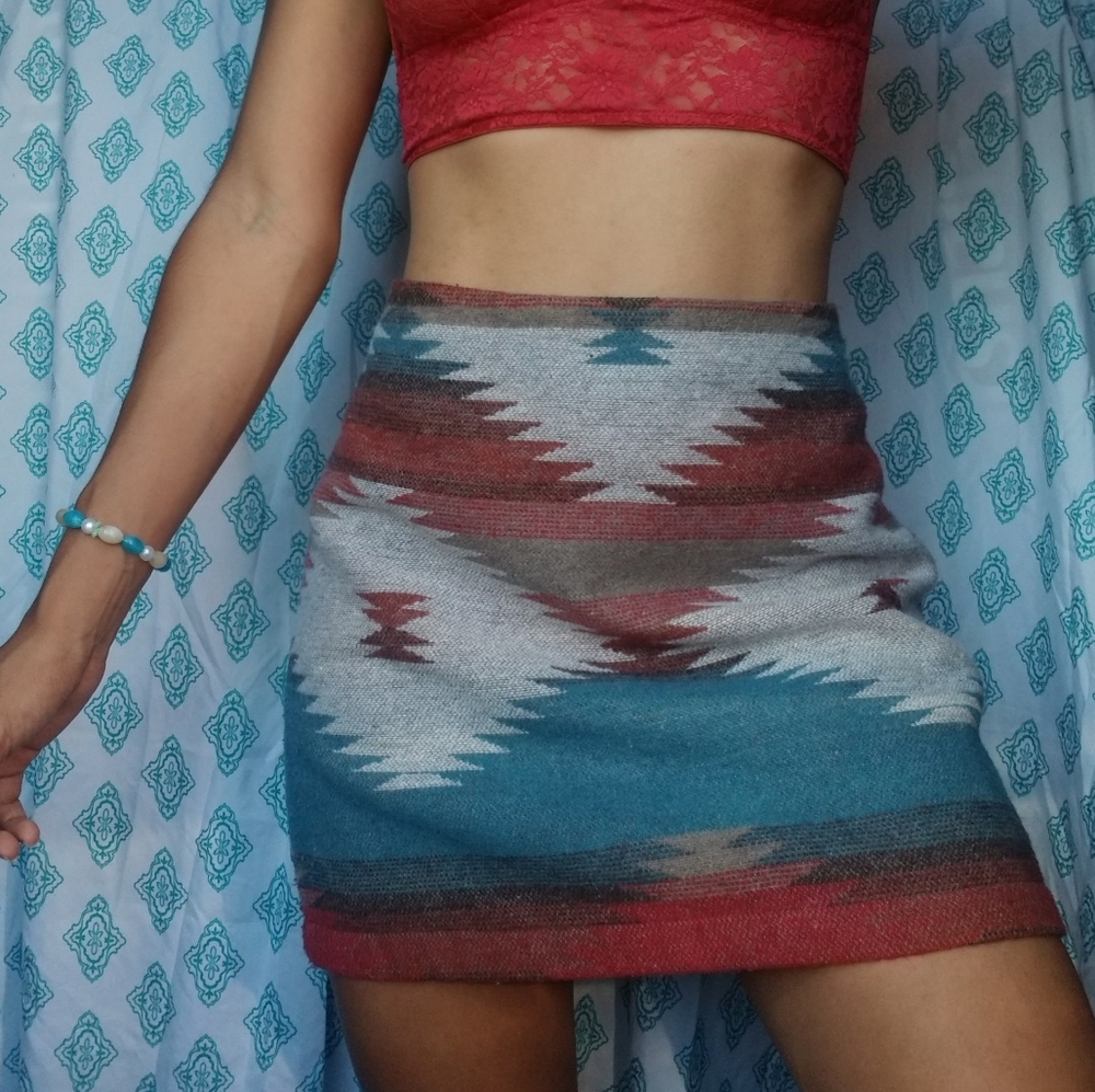 Cute Tribal Print Skirt